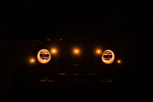 DV8 Offroad 2018+ Jeep JL Grill Amber Marker Lights