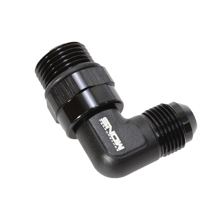 Load image into Gallery viewer, Snow -10 ORB to -8AN 90 Degree Swivel Fitting (Black)
