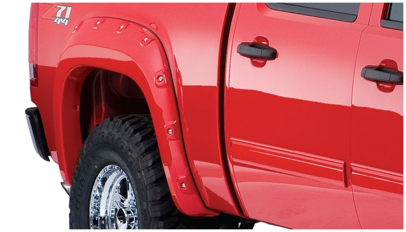 Load image into Gallery viewer, Bushwacker 07-13 GMC Sierra 1500 Fleetside Cutout Style Flares 4pc 69.3in Bed - Black
