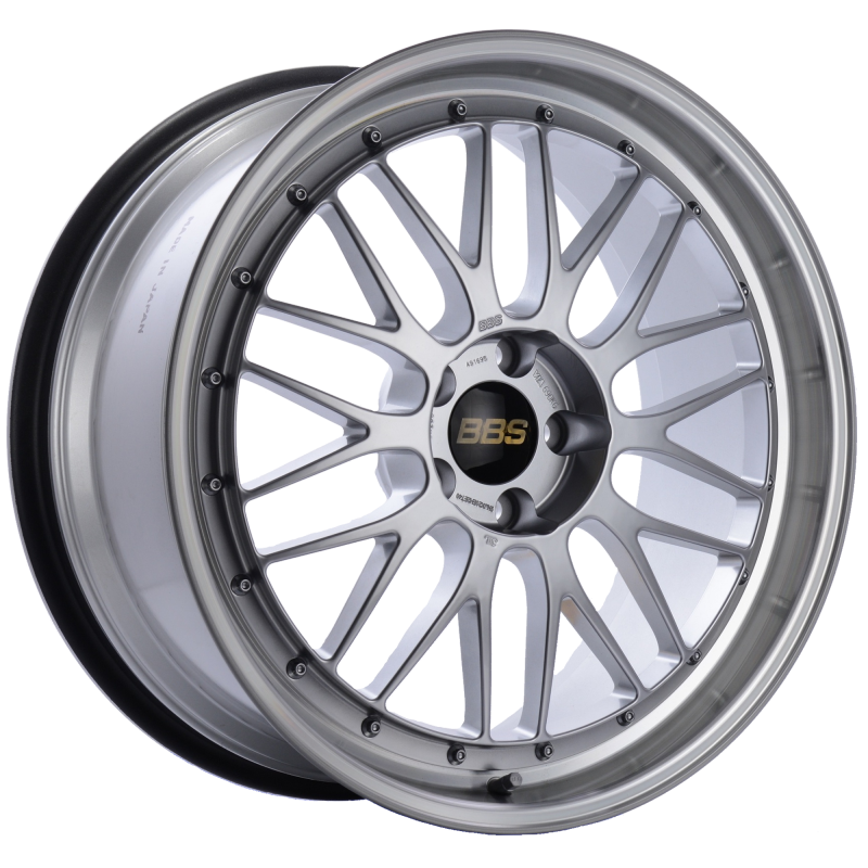 Load image into Gallery viewer, BBS LM 20x9.5 5x114.3 ET40 CB66 Diamond Silver Center Diamond Cut Lip Wheel

