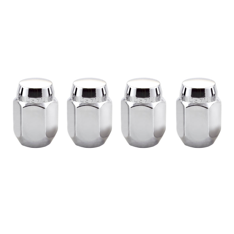 Load image into Gallery viewer, McGard Hex Lug Nut (Cone Seat) M12X1.25 / 13/16 Hex / 1.28in. Length (4-Pack) - Chrome
