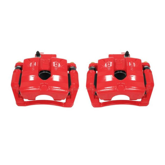 Power Stop 10-11 Cadillac SRX Rear Red Calipers w/Brackets - Pair