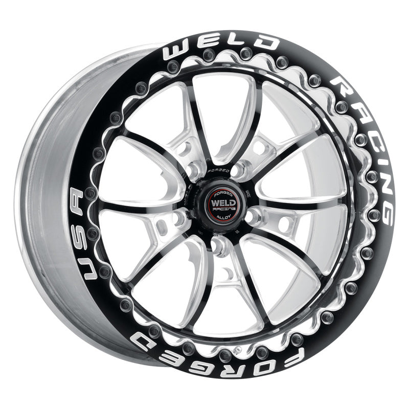 Load image into Gallery viewer, Weld S80 17x11 / 5x115 BP / 6.2in BS Black Wheel (High Pad) - Black Single Beadlock MT
