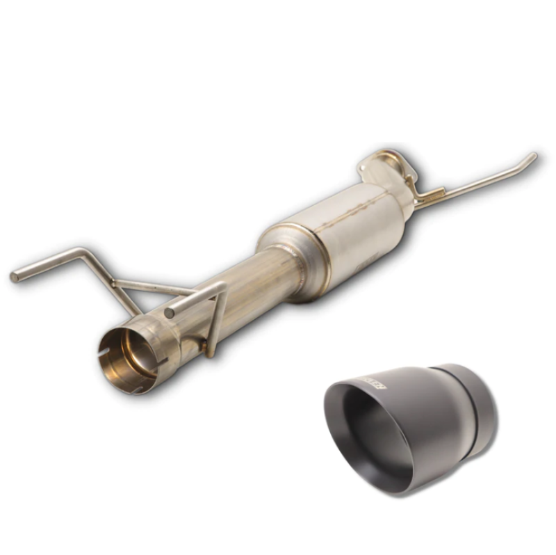 Load image into Gallery viewer, Carven 2022 Toyota Tundra 3.5L Cut &amp; Clamp Muffler Replacement Kit w/ 5in Ceramic Black Tip
