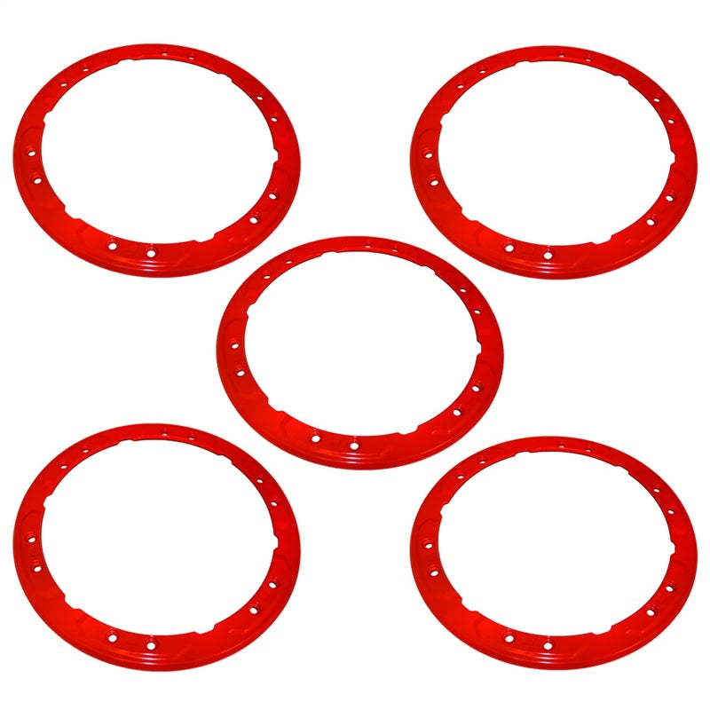 Load image into Gallery viewer, Ford Racing 2021+ Ford Bronco Functional Bead Lock Ring Kit - Red
