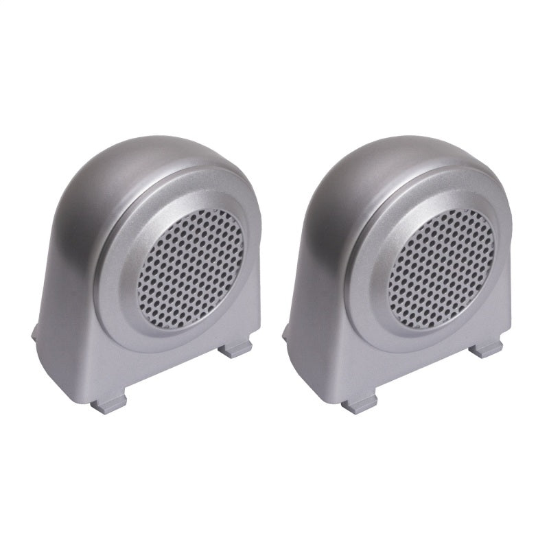 Load image into Gallery viewer, Rugged Ridge 07-10 Jeep Wrangler JK Silver Tweeter Speaker Enclosures
