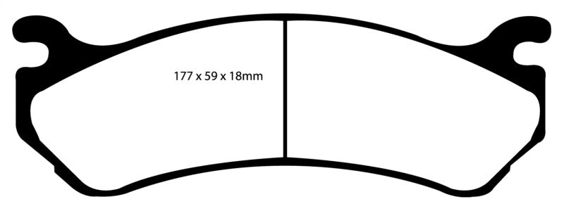 Load image into Gallery viewer, EBC 02 Cadillac Escalade 5.3 (Akebono rear caliper) Yellowstuff Front Brake Pads
