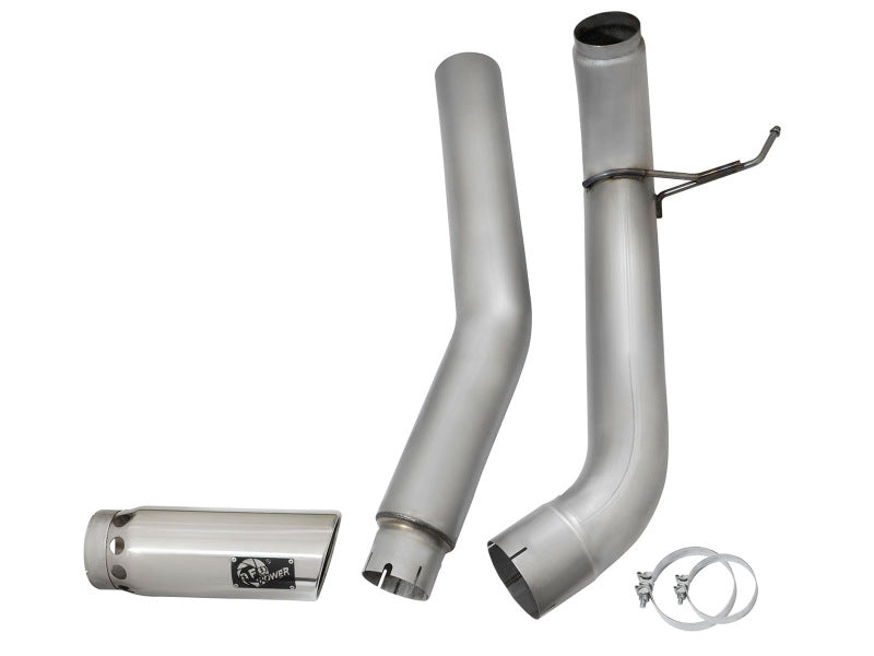 Load image into Gallery viewer, aFe Atlas Exhaust 5in DPF-Back Exhaust Aluminized Steel 2016 Nissan Titan XD V8-5.0L w/ Polished Tip
