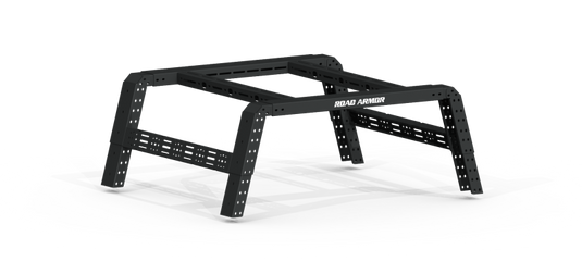 Road Armor Universal 5ft Bed TRECK Adj Bed Rack - Tex Blk (w/o Brackets)