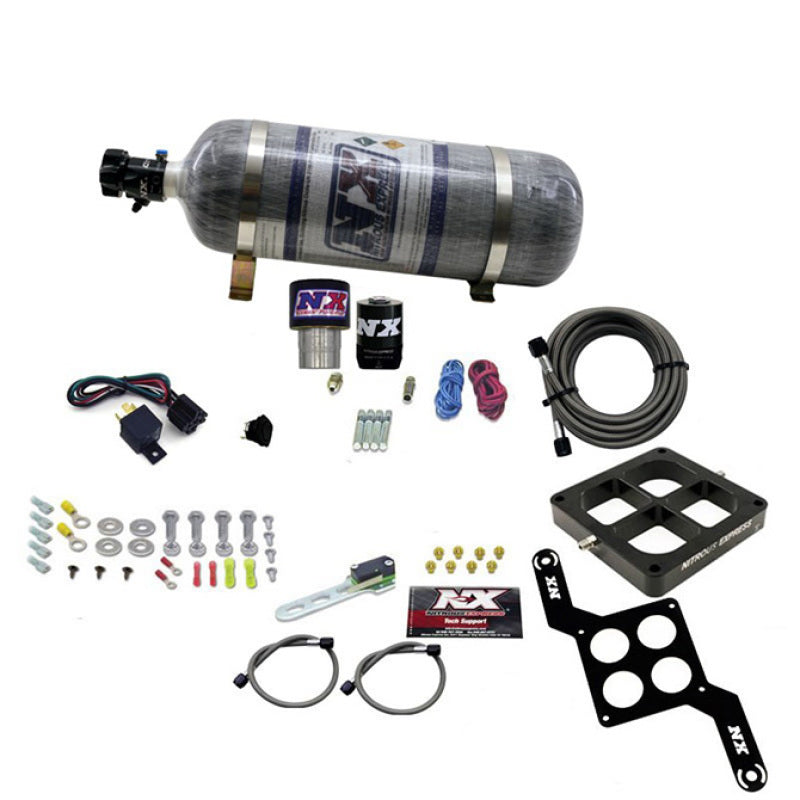 Load image into Gallery viewer, Nitrous Express Single Entry Crossbar RNC .178 4500 Flange Nitrous Kit (250-650HP) w/Comp Bottle
