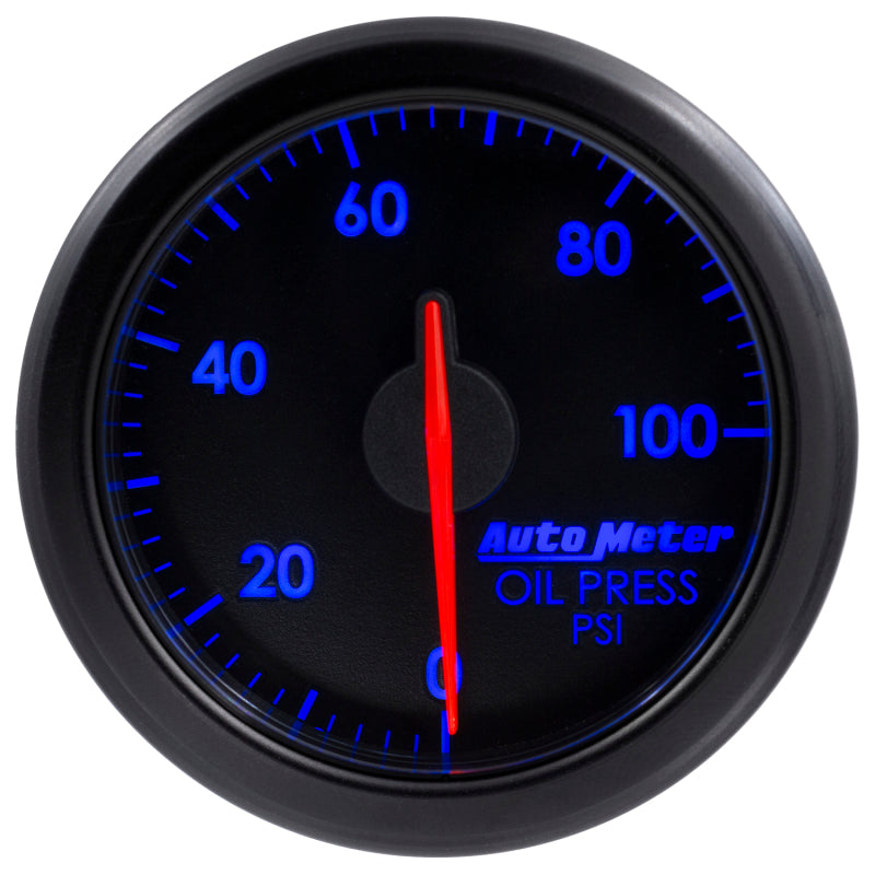 Load image into Gallery viewer, Autometer Airdrive 2-1/6in Oil Pressure Gauge 0-100 PSI - Black
