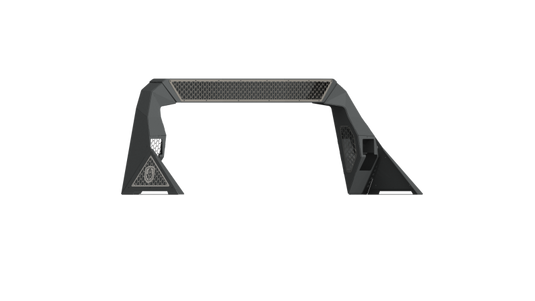 Road Armor 99-20 Ford F-250 iD Headache Rack w/Bedrail Pods/ 40in Center Light Pod/Hyve - Raw