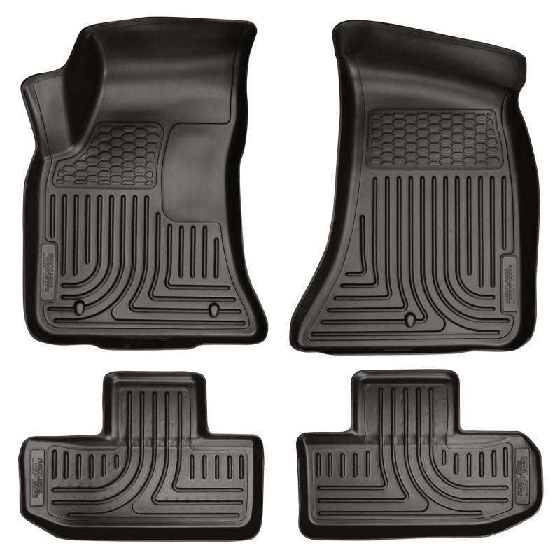 Load image into Gallery viewer, Husky Liners 11-12 Dodge Challenger WeatherBeater Combo Black Floor Liners
