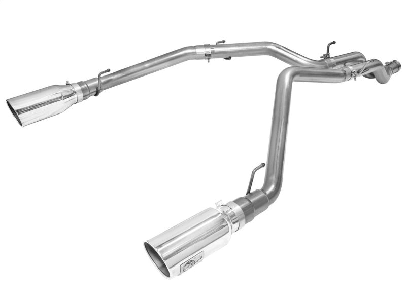 Load image into Gallery viewer, aFe MACHForce XP DPF-Back Exhaust 3in SS w/ 6in Polished Tips 2014 Dodge Ram 1500 V6 3.0L EcoDiesel
