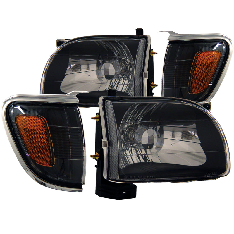 Load image into Gallery viewer, ANZO 2001-2004 Toyota Tacoma Crystal Headlights Black
