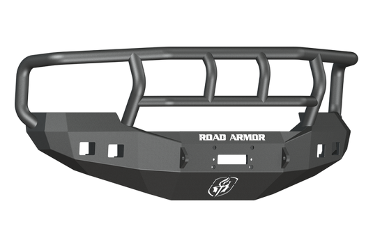 Road Armor 05-07 Ford F-250 Stealth Front Winch Bumper w/Titan II Guard Wide Flare - Tex Blk