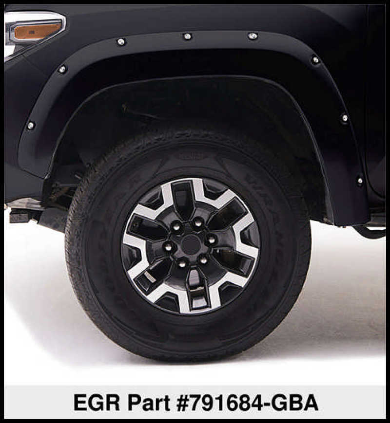 Load image into Gallery viewer, EGR 15+ GMC Sierra HD Bolt-On Look Color Match Fender Flares - Set - Black
