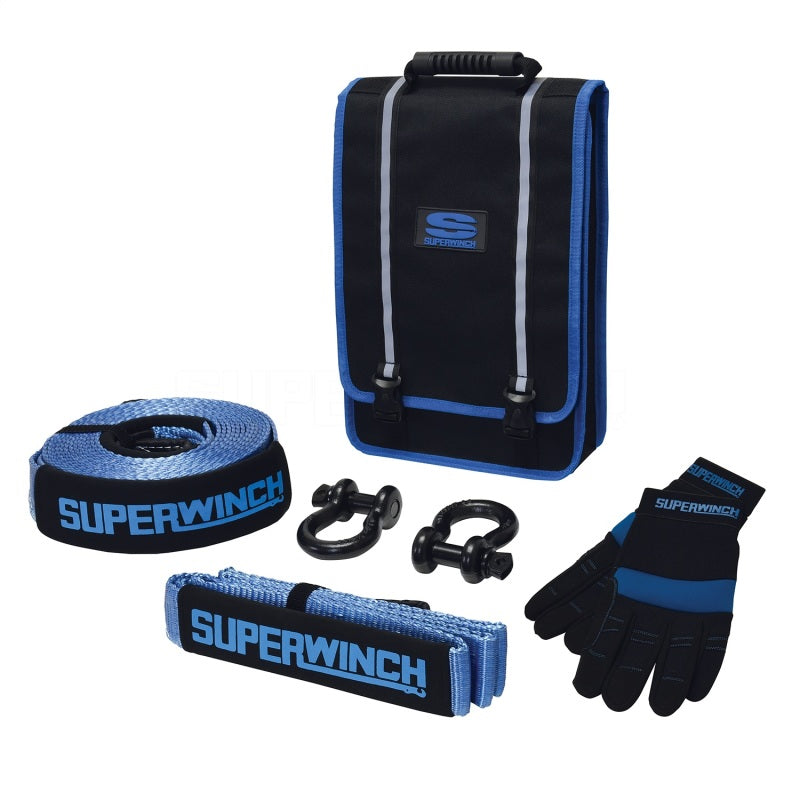 Load image into Gallery viewer, Superwinch Getaway Recovery Kit (Incl. Bow Shackles/Tree Trunk Protec/Recovery Strap/Gloves/Bag)
