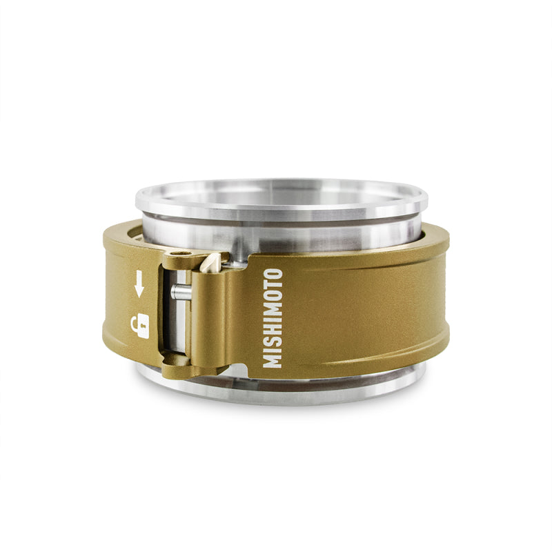 Load image into Gallery viewer, Mishimoto 3.0in Quick Release Clamp Assembly - Gold
