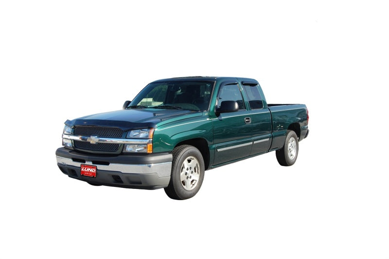 Load image into Gallery viewer, AVS 99-07 Chevy Silverado 1500 Ext. Cab Ventvisor Outside Mount Window Deflectors 4pc - Smoke
