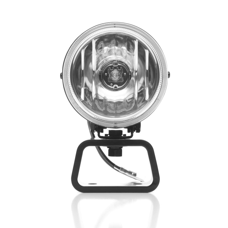 Load image into Gallery viewer, KC HiLiTES Rally 400 4in. Round Halogen Light 55w Spread Beam (Pair Pack System) - Black
