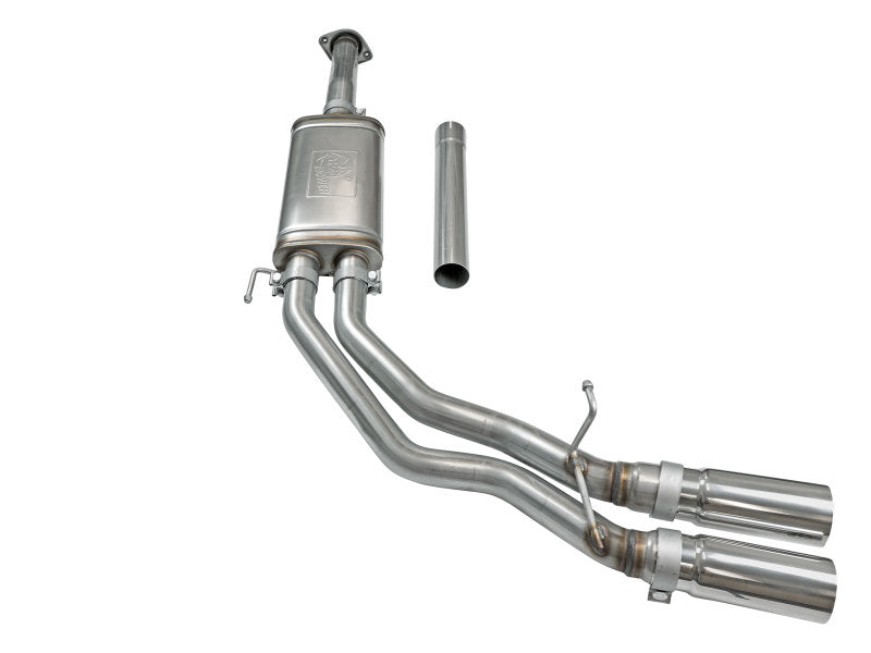 Load image into Gallery viewer, aFe Rebel Exhausts 3in SS Cat-Back 15-16 Ford F-150 EcoBoost V6 2.7/3.5L V8 5.0L w/ Polished Tips
