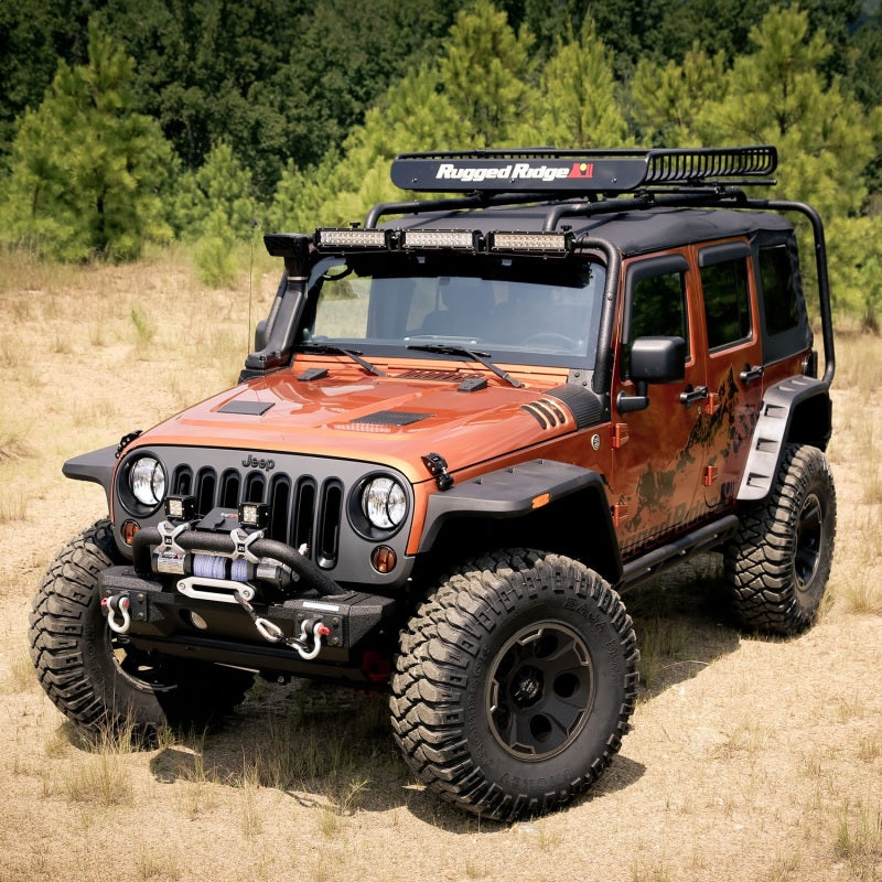Load image into Gallery viewer, Rugged Ridge Hurricane Flat Fender Flare Kit 07-18 Jeep Wrangler
