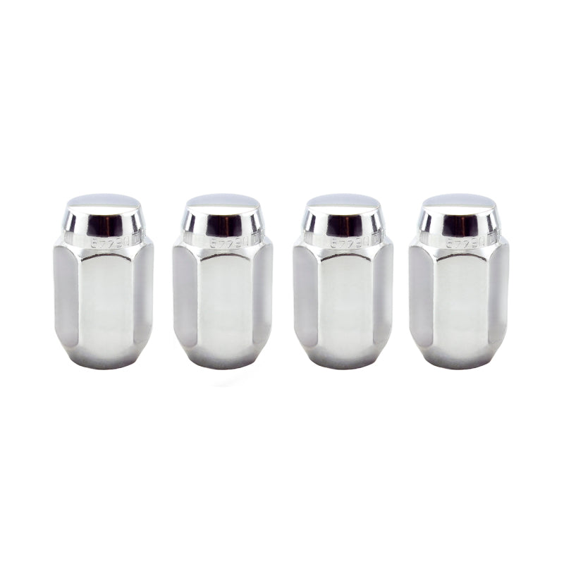 Load image into Gallery viewer, McGard Hex Lug Nut (Cone Seat) M12X1.5 / 13/16 Hex / 1.5in. Length (4-Pack) - Chrome
