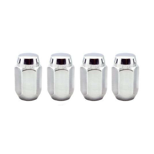 McGard Hex Lug Nut (Cone Seat) M12X1.5 / 13/16 Hex / 1.5in. Length (4-Pack) - Chrome
