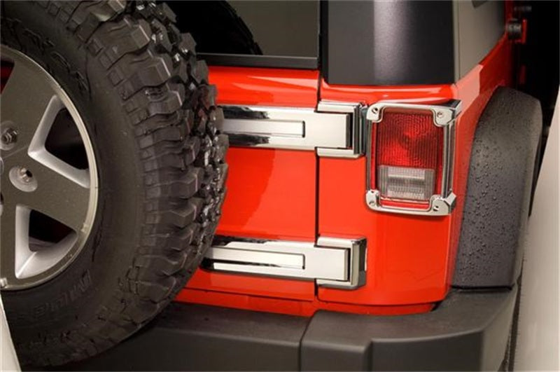Load image into Gallery viewer, Putco 07-18 Jeep Wrangler - Rear Hinge Cover also Fits Sahara Edition
