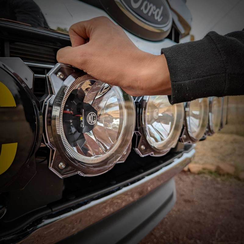 Load image into Gallery viewer, KC HiLiTES 6in. Light Shield for Gravity Pro6 LED Lights (Single) - Clear
