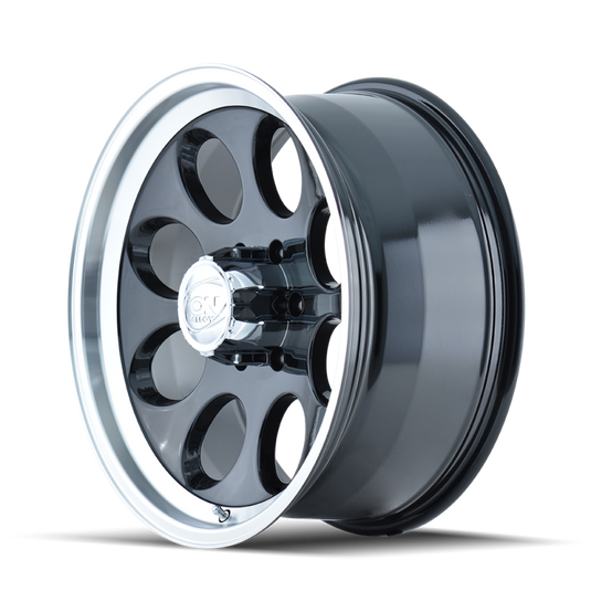 ION Type 171 16x8 / 5x114.3 BP / -5mm Offset / 83.82mm Hub Black/Machined Wheel