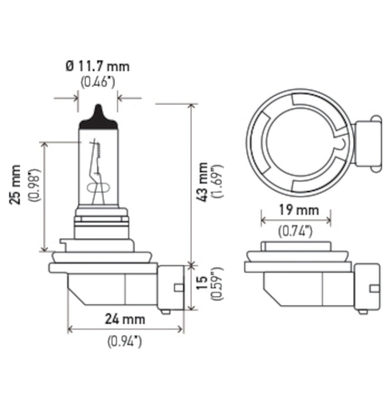 Load image into Gallery viewer, Hella Bulb H11 12V 55W Pgj192 T4
