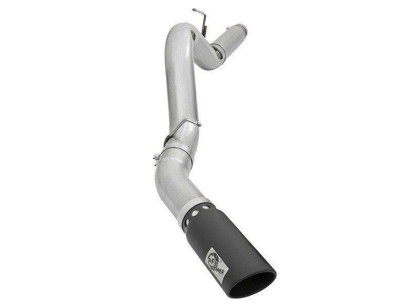 Load image into Gallery viewer, aFe Atlas Exhaust 5in DPF-Back Aluminized Steel w/ Black Tips 16-17 GM Diesel Truck V8-6.6L (td)
