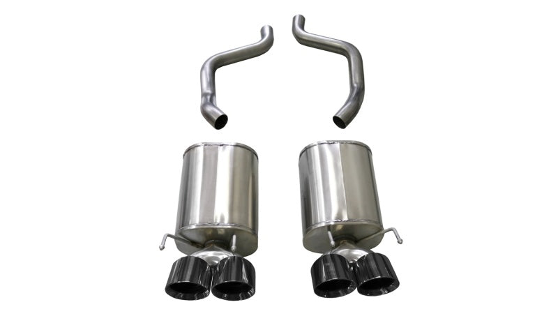 Load image into Gallery viewer, Corsa 2005-2007 Chevrolet Corvette (C6) 6.0L/6.2L Black Sport Axle-Back Exhaust w/4.5in Tips
