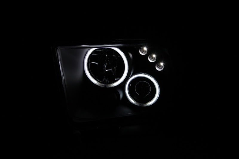 Load image into Gallery viewer, ANZO 2005-2009 Ford Mustang Projector Headlights w/ Halo Black
