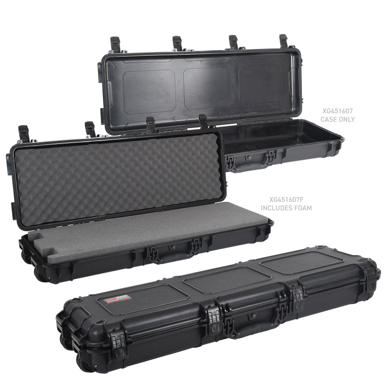 Load image into Gallery viewer, Go Rhino XVenture Gear Hard Case w/ Foam - Long 44in. / IP67 / Automatic Air Valve - Textured Black
