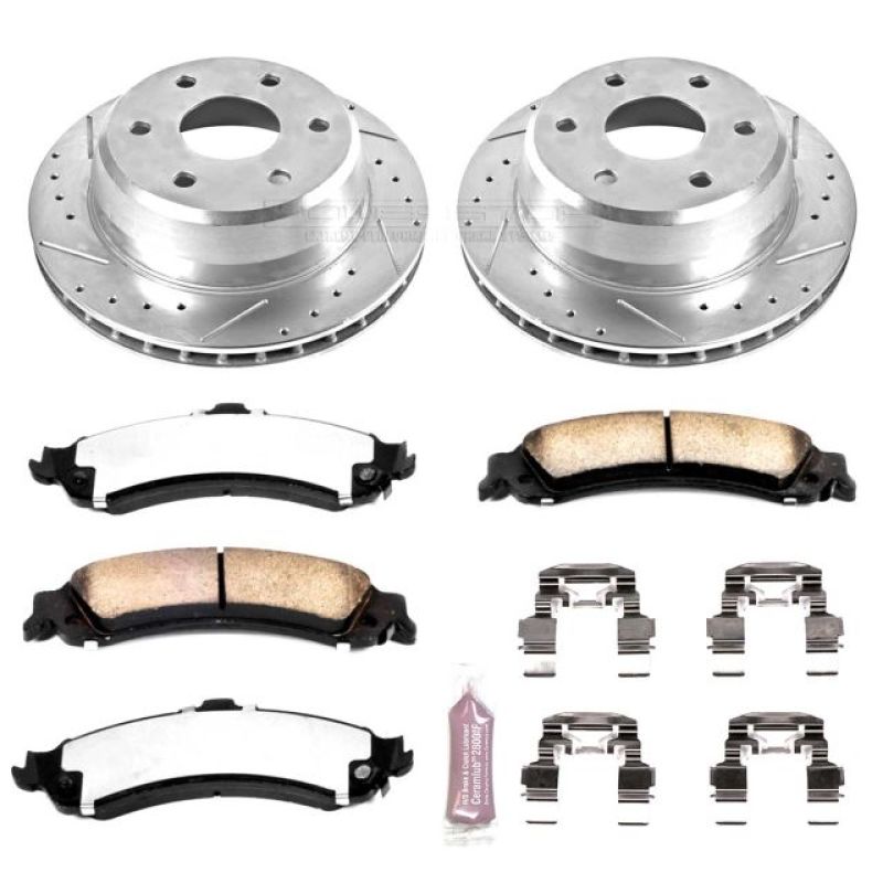 Load image into Gallery viewer, Power Stop 02-06 Cadillac Escalade Rear Z36 Truck &amp; Tow Brake Kit
