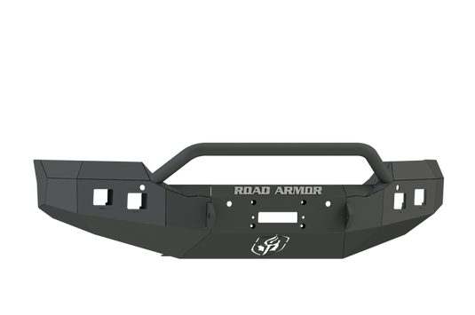 Road Armor 15-19 GMC 2500 Stealth Front Winch Bumper w/Pre-Runner Guard - Tex Blk