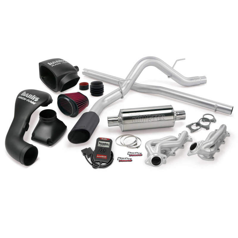 Load image into Gallery viewer, Banks Power 06-08 Ford 5.4L F-150 CCMB PowerPack System - SS Single Exhaust w/ Black Tip
