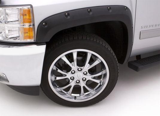 Lund 08-10 Ford F-250 RX-Rivet Style Textured Elite Series Fender Flares - Black (2 Pc.)