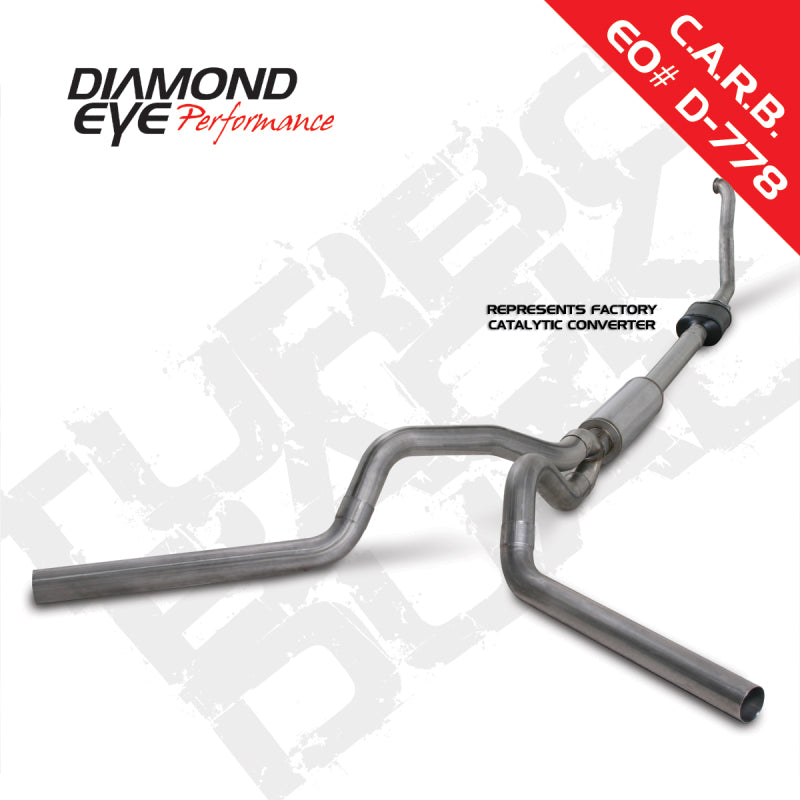 Load image into Gallery viewer, Diamond Eye KIT 4in Turbo Back DUAL SS: 94-97 FORD 7.3L F250/F350 PWRSTROKE NFS W/ CARB EQUIV STDS
