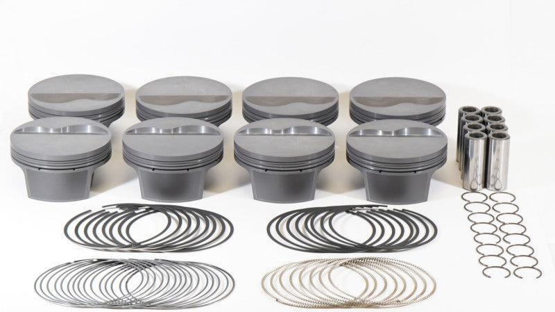 Load image into Gallery viewer, Mahle MS Piston Set SBF 331ci 4.030in Bore 3.25in Stroke 5.4in Rod .927 Pin -6cc 9.6 CR Set of 8
