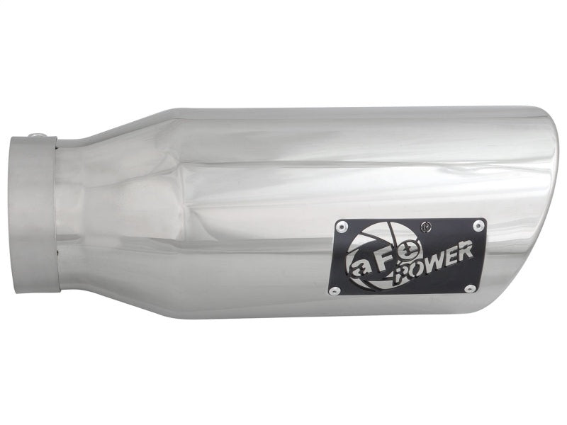 Load image into Gallery viewer, aFe Diesel Exhaust Tip Bolt On Polished 4in Inlet x 6in Outlet x 15in Long
