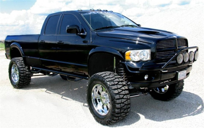 Load image into Gallery viewer, N-Fab Nerf Step 02-08 Dodge Ram 1500/2500/3500 Quad Cab 8ft Bed - Gloss Black - Bed Access - 3in
