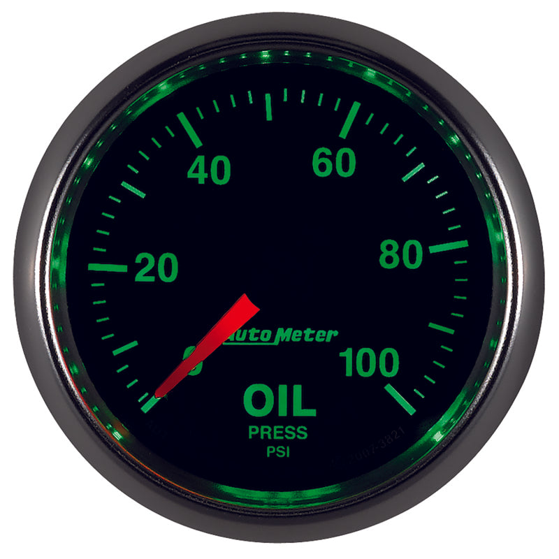Load image into Gallery viewer, Autometer GS 52mm 0-100 PSI Mechanical Oil Pressure Gauge
