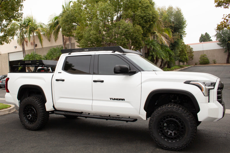 Load image into Gallery viewer, Go Rhino 22-23 Toyota Tundra CrewMax Ceros Low Profile Roof Rack - Tex. Blk
