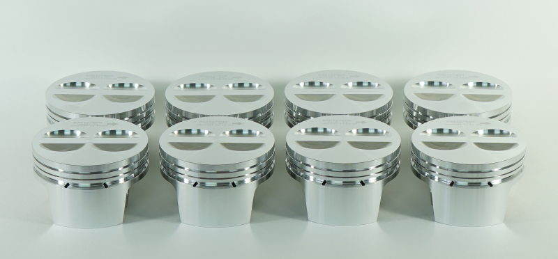 Load image into Gallery viewer, Mahle MS Piston Set GM 604 350ci 4.005in Bore 3.48in Stk 5.7in Rod 0.927 Pin -5cc 10.5 CR Set of 8
