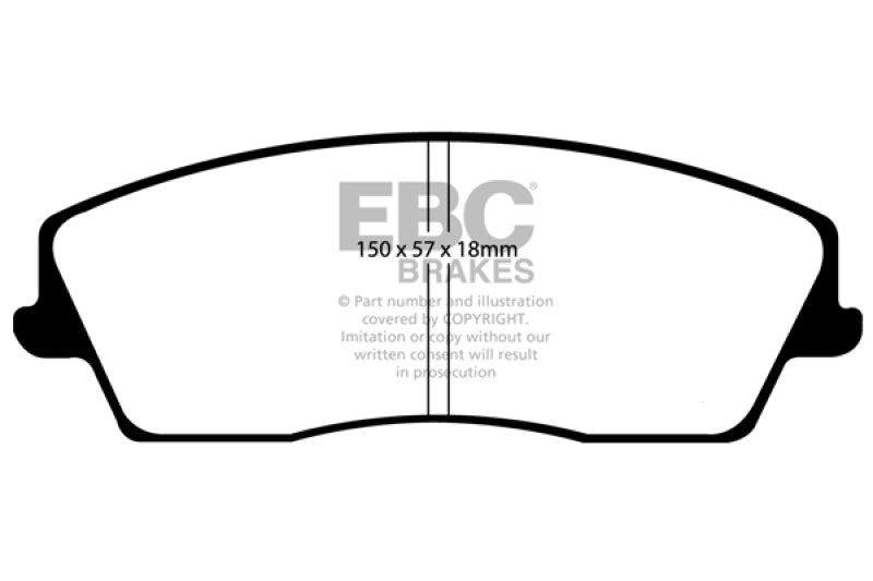 Load image into Gallery viewer, EBC 05-09 Chrysler 300 2.7 Greenstuff Front Brake Pads
