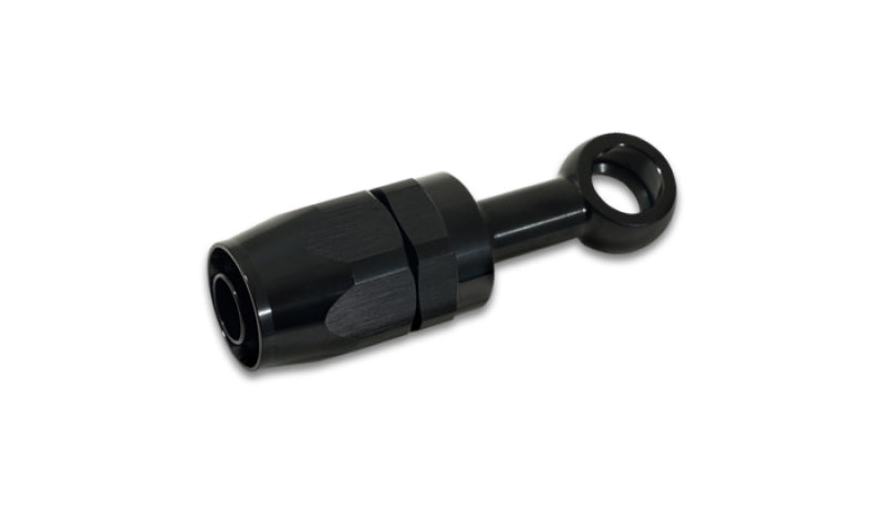 Load image into Gallery viewer, Vibrant -8AN Banjo Hose End Fitting for use with M10 or 3/8in Banjo Bolt - Aluminum Black
